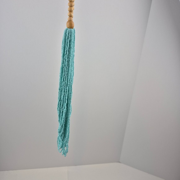 Joan Rivers Classics Collection Aqua Seed Bead Multi Strand Necklace 36" - Picture 14 of 16